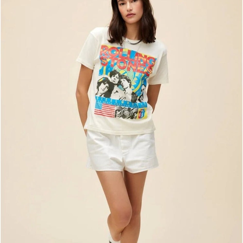 Daydreamer Rolling Stones Steel Wheels Ringer Tee - Picture 3 of 3